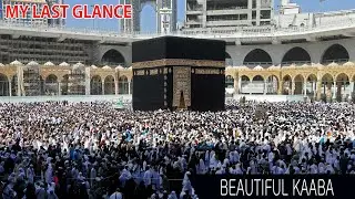 My last glance of the beautiful Kaaba. Sharing emotional experience