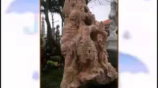 Vietnam, Danang. Handicrafts-sculpture factory TIEN HIEU 3 .avi