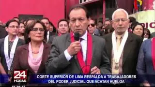 Corte Superior de Lima respalda huelga de trabajadores del Poder Judicial