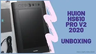 Huion H610 Pro v2 (2020 edition) drawing pen tablet unboxing | Package contents