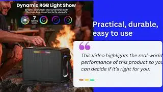 100W Bluetooth Speaker Review | Loud Waterproof Outdoor Boombox