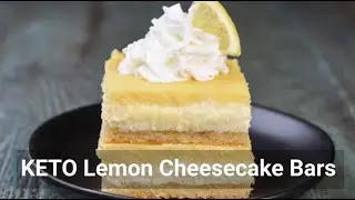 Keto Lemon Cheesecake Bars