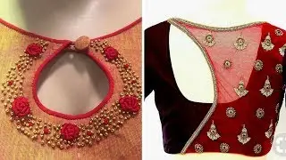 Latest #Saree Blouse designs for silk sarees  #2018|| trendy designs