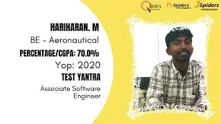 SUCCESSFULLY Placed from QSpiders BTM Student review