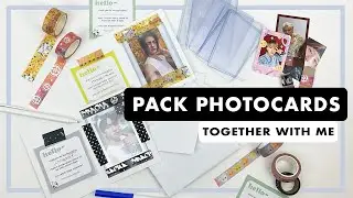 pack photocards with me | chill, real time packing✨