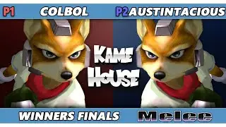 Kame House 104 WINNERS FINALS - Colbol (Fox) Vs. Austintacious (Fox) Smash Melee - SSBM
