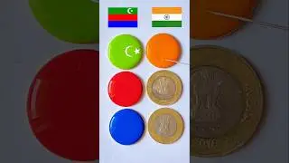 National flag on coin || water drops art || #viral #trending #art #shorts