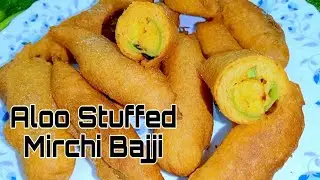 Aloo Stuffed Mirchi Bajji recipe