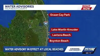 Water quality advisory issued for several Palm Beach County beaches