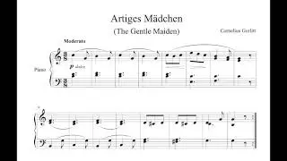 Cornelius Gurlitt - Artiges M&auml;dchen (The Gentle Maiden), n. 3 from the cycle Leichte Etuden, op. 130