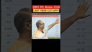 Last Year Cut-Off of IBPS PO 2024 #shorts #ibpspo2024 #ibpspomains