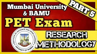 Mumbai University and BAMU PET Exam 2021/Research Methodology/ research ethics/Phd entrance 2021