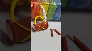 mini Dhak making on super clay|#shortvideo #durgapuja #dhak #viralvideo #chitroghor