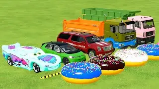GO GO MCQUEEN COLORED, ALL POLICE CAR, ALL TRUCK, MERCEDES, FOLD, VOLKSWAGEN, KAMAZ, BMW, MAN #761