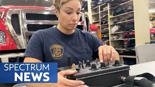 First Female Bomb Tech Makes Firefighting History | Spectrum News