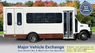 Ford E450 Non CDL Wheelchair Shuttle Bus For Sale w/ only 37,000 Miles! VISIT WWW.GETANYBUS.COM