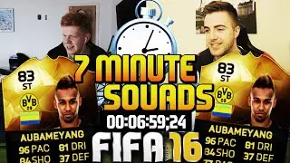 FIFA 16 7 MINUTE SQUAD BUILDER W/ INFORM AUBAMEYANG!!! 96 PACE!! - DUAL SQUAD BUILDER!