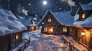 🎄 Relaxing Fire and Snow Ambience for Study Focus, Meditation and Calm Sleep
