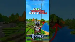 Insane Teleporting Trick in HYTALE using Glitch #hytale #hypixel  #gaming #hytalegameplay #tips