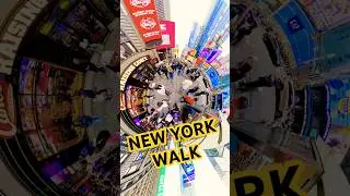 New York walk Times Square #shorts #newyork #walkingtour #insta360 #travel #timessquare