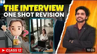 The Interview Class 12  Full ( हिंदी में ) Explained by Dear Sir With Ques&Ans #dearsir