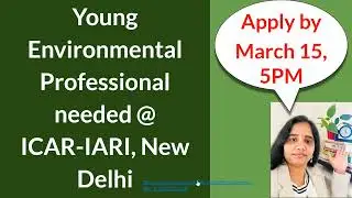 Young Professional II needed at #iari  New Delhi #environmentalscience #jobs2023 #environmentaljobs