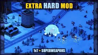 Red Alert 2 | ELITE INFANTRY IN ELITE BATTLE FORTRESSES | (1 vs 7 + Superweapons)
