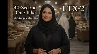Al-Qaisariya Market | 40-Second One Take | Topaz AI 4K | LTX-2 Cinematic | Al-Ahsa Heritage