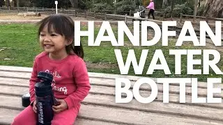 HandFan Water Bottle Fan 20oz BPA Free  with Straw & Filter | HANDFAN water bottle with fan HF7
