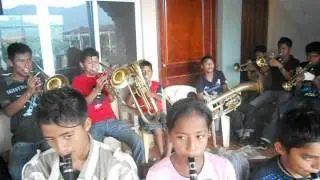 SANTA MARIA MATAMOROS MIXE, OAX. BANDA FILARMONICA INFANTIL