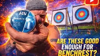 H&N pellets downrange trying the bench rest targets #airguns #benchrest