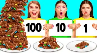 100 Camadas Alimentares Desafio | Truques Fant&aacute;sticos Com Comida por AZaZa Challenge