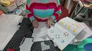 Part 2 of cutting our Alice's Wonderland Quilt Blocks