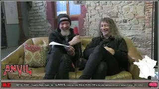 METAL ZONE Oxygène Radio   The ANVIL's Interview at the Little Atlantique Brewery In Nantes - 2022