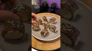 Banana Tortilla Bites With NUTELLA #shorts #viral