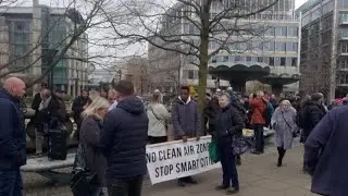 Sheffield protest against CAZ clean air zones charge 25.2.23