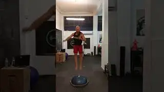 sprint with band and jump on #bosu