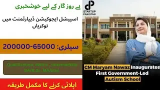 Special Education Department Punjab Jobs 2025 | Online Apply | New Govt Vacancies