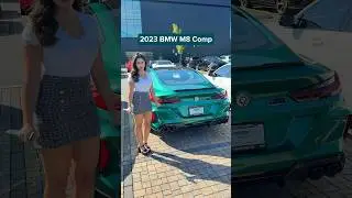 2023 BMW M8 Comp in Isle of Man green!💚 #bmw #bmwm8 #cars