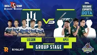 Lilgun vs Apex - Oceanic Esports Dota Championships - Group Stage - B02
