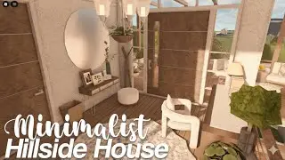 ✧˖° minimalist aesthetic hillside house - bloxburg interior build: part 6 ★彡