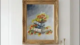 How I painted The Books of Lumira | Online acrylic painting journal | Healing begins here 