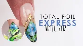 Total Foil Express nail Art Blue