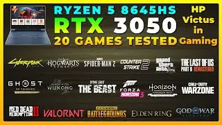 HP Victus | Ryzen 5 8645HS + RTX 3050 6GB | Test in 20 Games in 2026