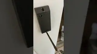 Installing card reader on hardi plank board #accesscontrol #doorking #florida #florida24/7
