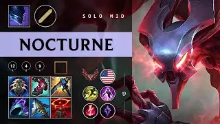 Nocturne Mid vs Kennen - NA Grandmaster Patch 26.02