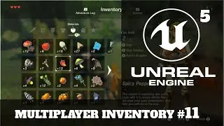 UE5 - Multiplayer Inventory Component #11- Split and drop item stack