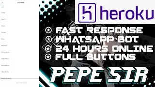 Deploy full button whatsapp bot in heroku 💥🔥|Fast responce 🥵 24 hours online ⚡Scan through replit 🌝