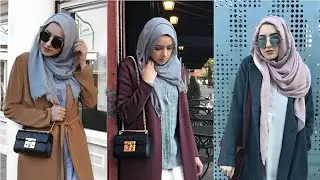 winter hijab girls outfits ideas modest Long Coats with Hijab muslims girls outfits with hijab 2024|