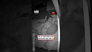 Toddler and Cat Snuggle Up for a Nap Together